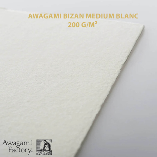 Impressions Fineart Montpellier Awagami Bizan Medium Blanc 200 g